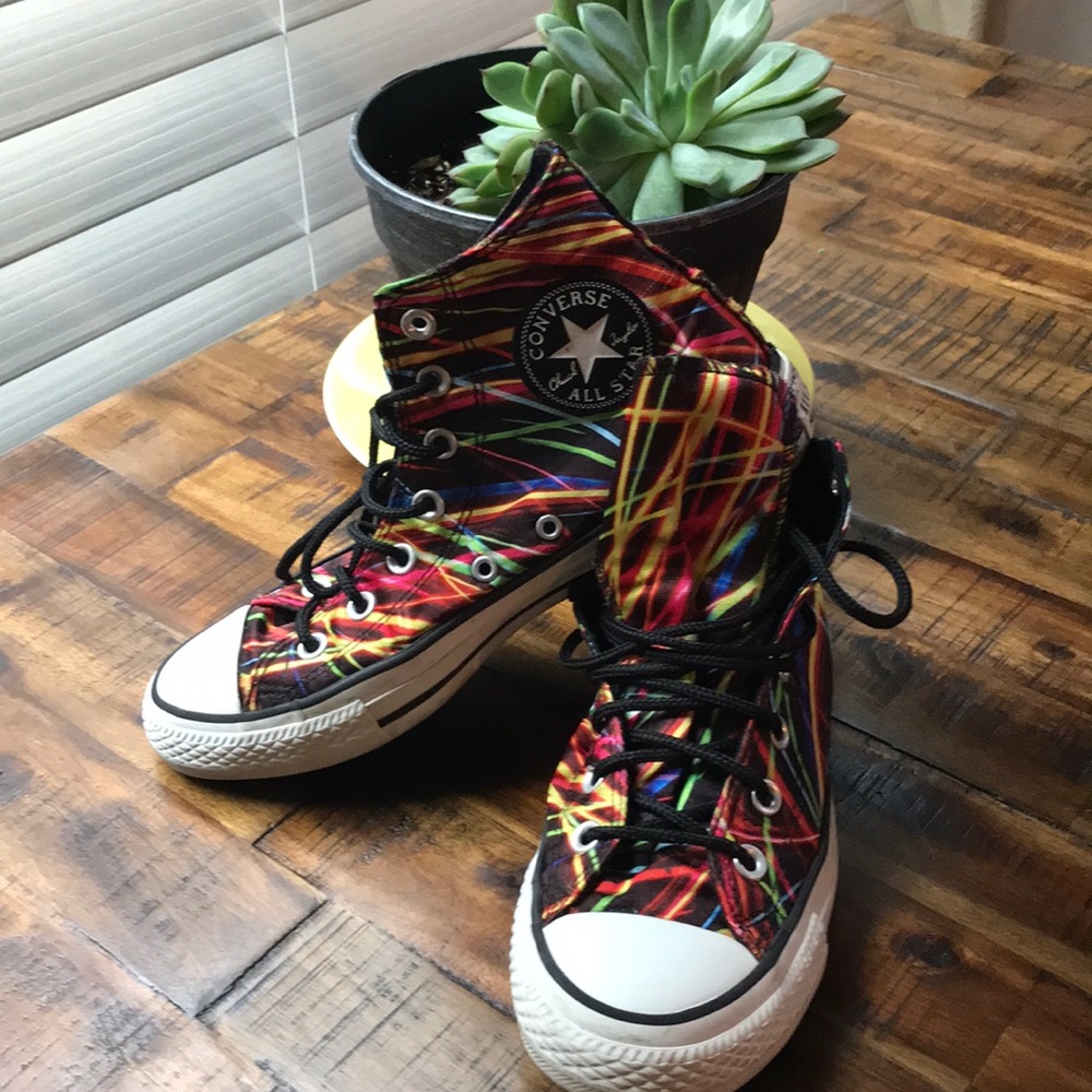 Converse high tops Lights - Synthetic Red black